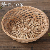 柳编纯手工艺品编织特色收纳小筐柳编拉花筐民间特色小果盘