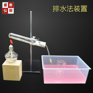 实验室制取氧气装置新型气体发生器排水收集法初高中化学教学器材