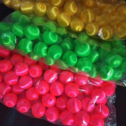 diy珠子丝光球散珠有孔