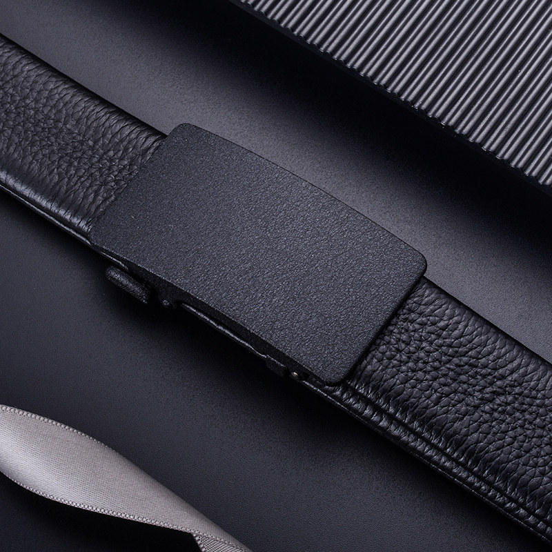 加长纯男士皮带真皮青内穿扣头层牛皮自动扣韩版潮腰带商务裤腰带