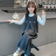 套装 秋装 2026新款 背心花边打底衫 儿童洋气中大童秋天无袖 女童秋款