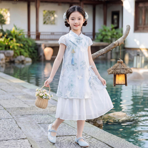 女童夏季旗袍裙国风裙子2026新款