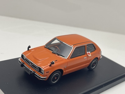 瑕疵1/43 思域 Civic RS 1974 橘色 树脂 汽车模型