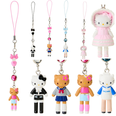 国内现货 港版三丽鸥Kitty 长腿手机绳挂链 挂件平成女仆