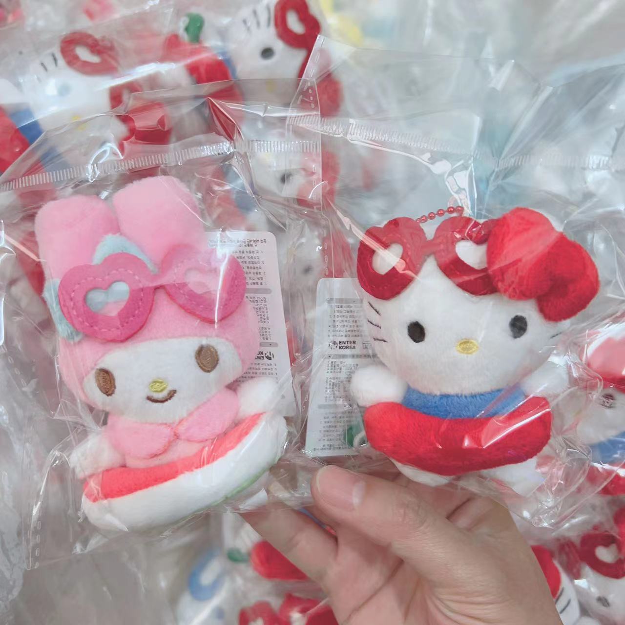 国内现货  韩版三丽鸥游泳圈挂件 包包挂饰 Kitty 美乐蒂
