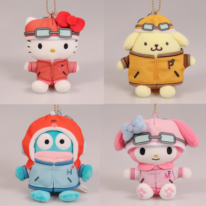 现货/补款11月 日本三丽鸥KThingS 机车制服Kitty 美乐蒂毛绒挂件