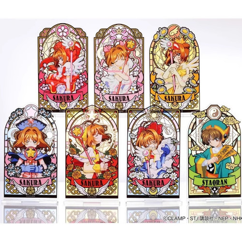 特价 现货 ENSKY 魔卡少女樱25周年 彩窗立牌摆件 百变小樱小狼