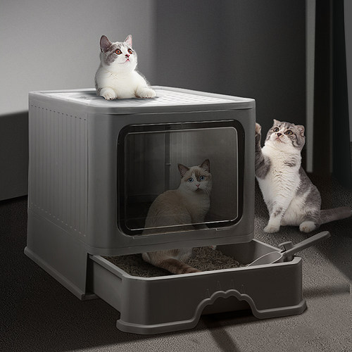 猫砂盆顺丰包邮顶入式防带砂