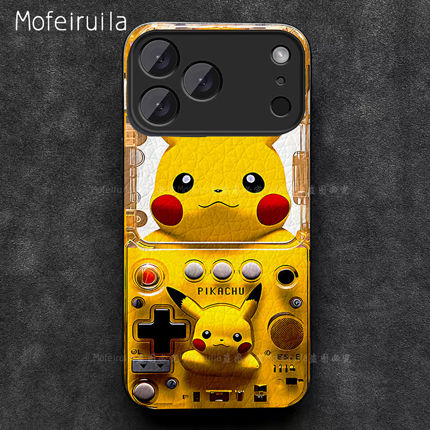 皮卡丘游戏机潮牌耿鬼小火龙 苹果17 iPhone17promax 17pro air 16 15 14 13手机壳华为pura80适用皮革保护套