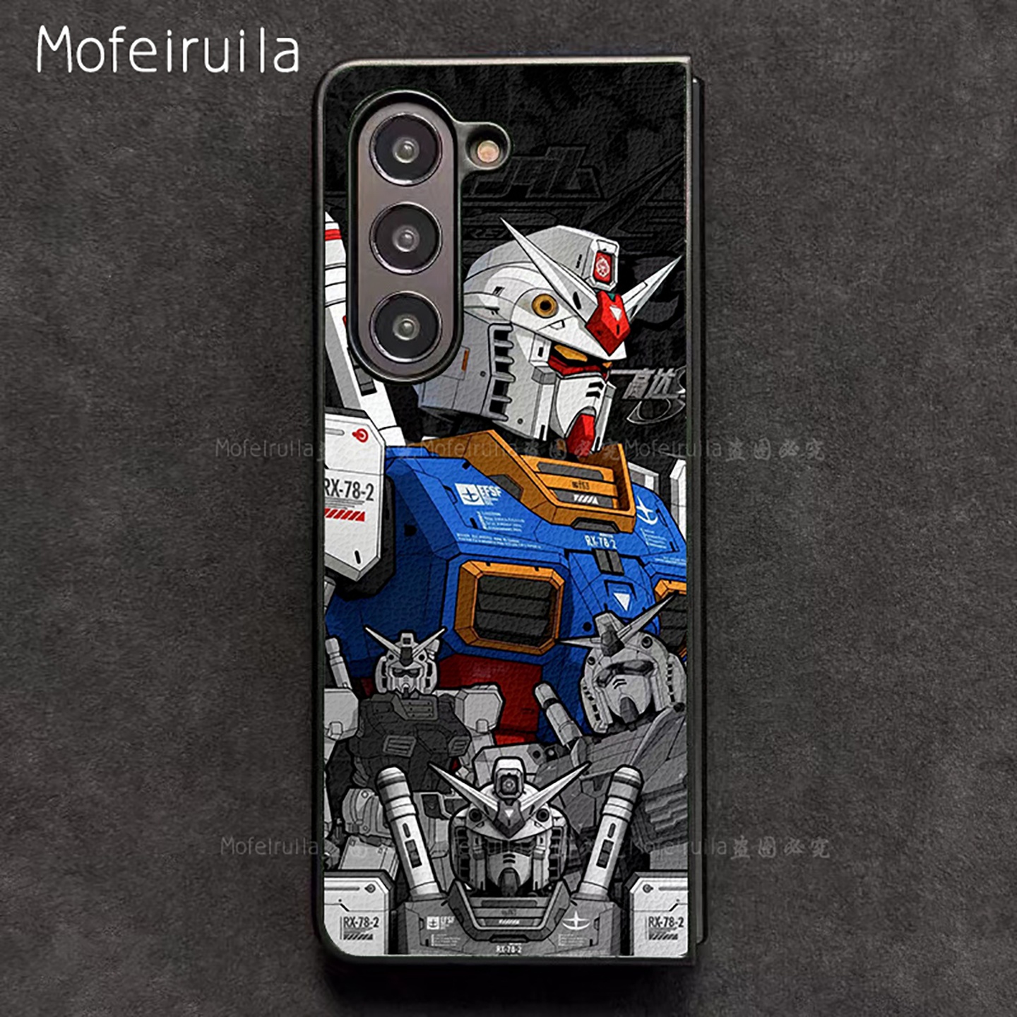 元祖高达GUNDAM三星zfold7手机壳华为MateX6适用 荣耀Magic V5折叠屏小米MIX Fold4皮革vivo x fold5保护套