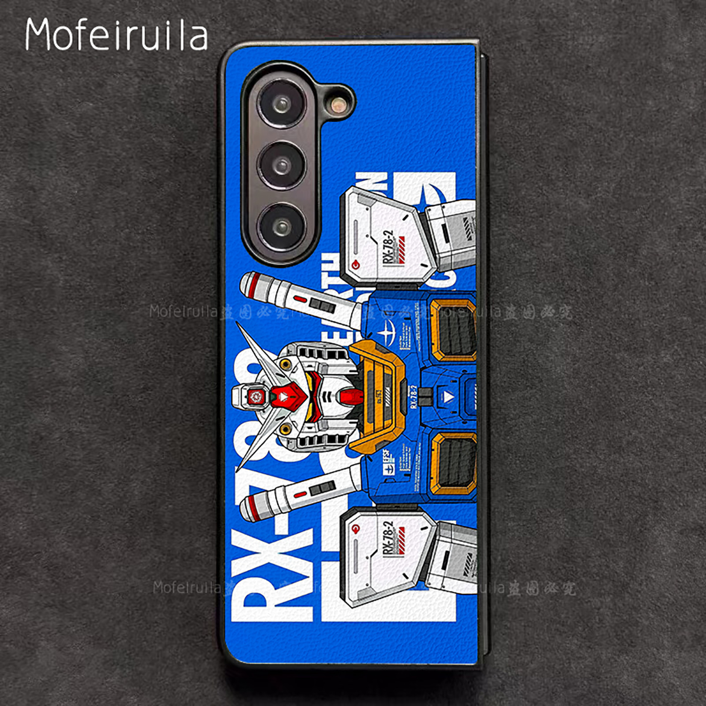RX-78元祖高达GUNDAM三星zfold7手机壳华为MateX6适用 荣耀Magic V5折叠屏小米MIX Fold4皮革vivo保护套oppo