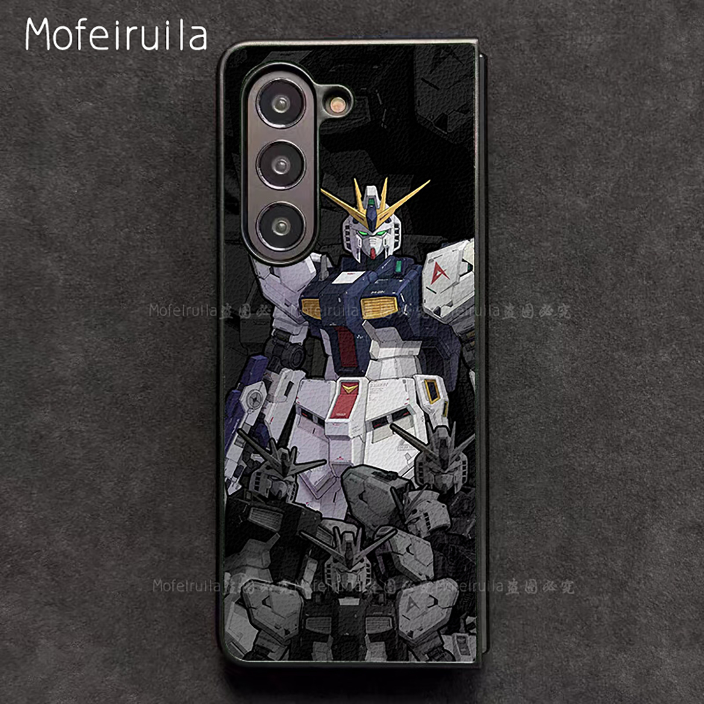 RX-93V高达GUNDAM三星zfold7手机壳华为MateX6适用 荣耀Magic V5折叠屏小米MIX Fold4皮革vivo x fold5保护套