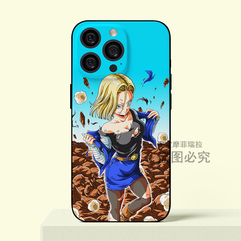 七龙珠人造人18号拉姿丽 iPhone16Pro苹果17promax手机壳14/15plus适用华为 荣耀 OPPO 小米 VIVO一加 真我