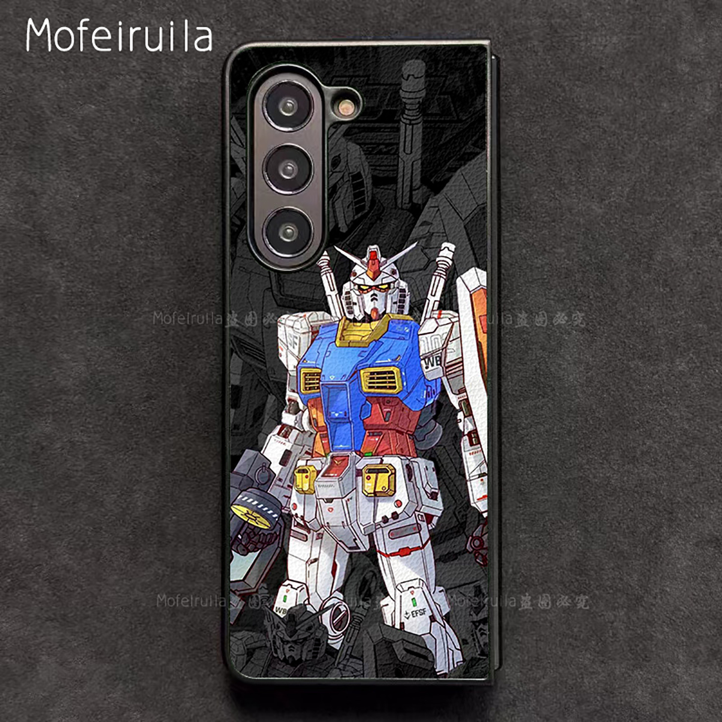 元祖高达GUNDAM三星zfold7手机壳华为MateX6适用 荣耀Magic V5折叠屏小米MIX Fold4皮革vivo x fold5保护套