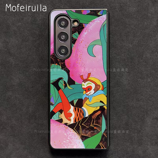 西游记孙悟空蟠桃会vivo X Fold5三星zfold7手机壳华为MateX7适用OPPO Find N5折叠屏荣耀Magic V5 皮革w25