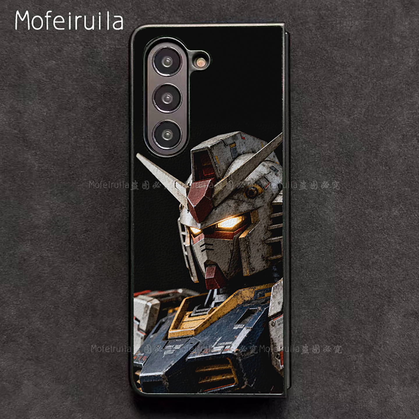 元祖高达GUNDAM三星zfold7手机壳华为MateX6适用 荣耀Magic V5折叠屏小米MIX Fold4皮革vivo x fold5保护套