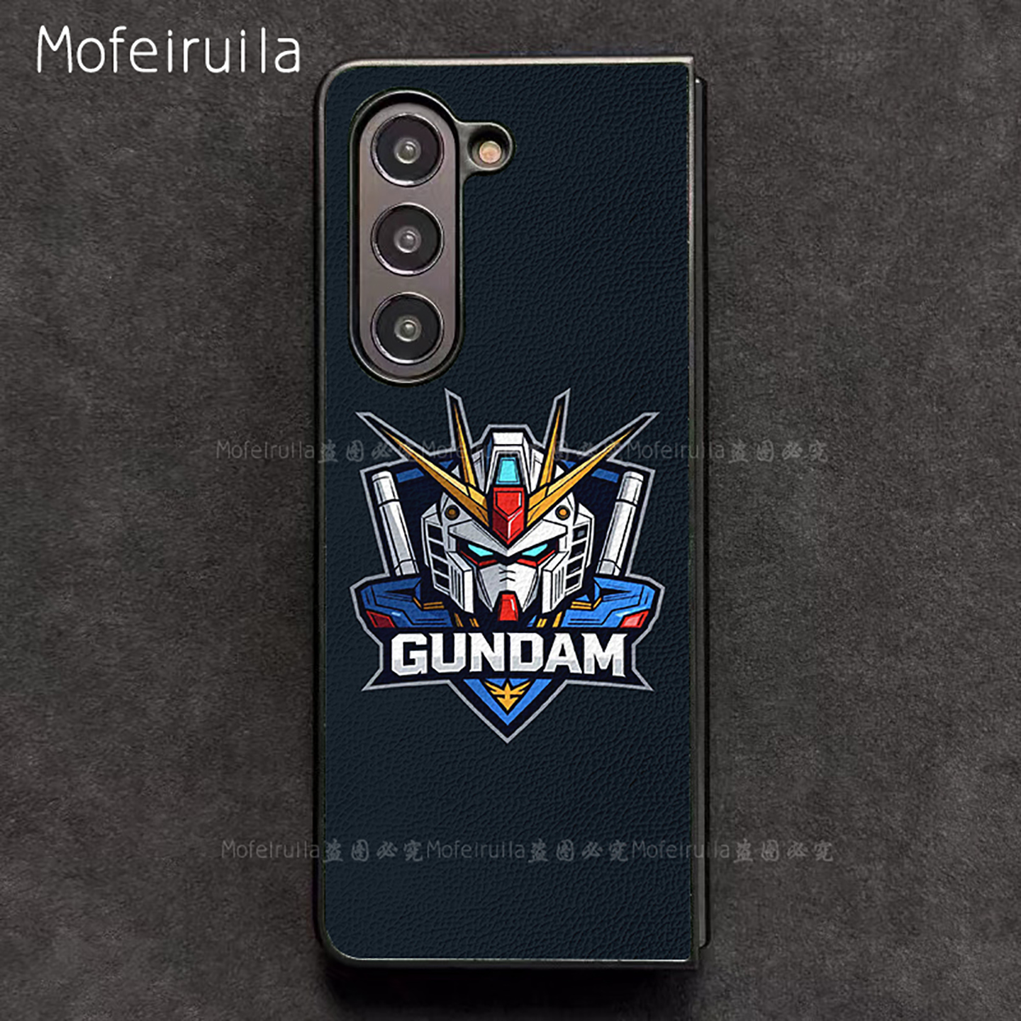 头像高达GUNDAM三星zfold7手机壳华为MateX6适用 荣耀Magic V5折叠屏小米MIX Fold4皮革vivo x fold5保护套