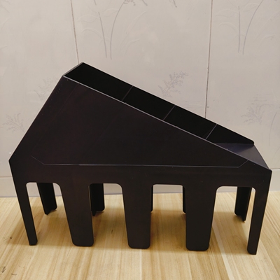 加厚斜四格咖啡奶茶杯架放一次性杯子的取杯架纸杯置物架桌面收纳