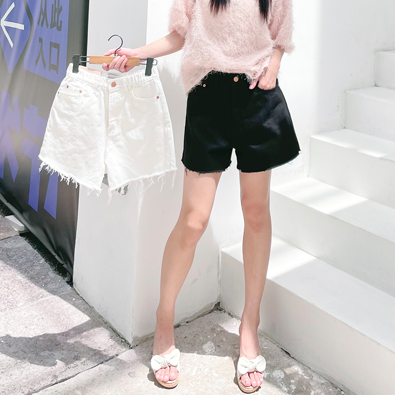 阔腿三分薄款牛仔2022夏季