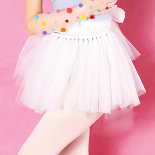 手工系带纱裙 芭蕾舞半身裙舞蹈纱裙演出服tutu裙蓬蓬服B202一片式