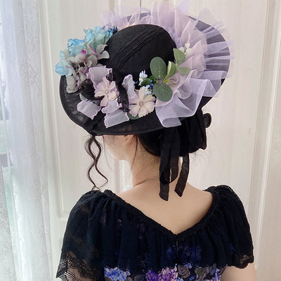 taobao agent ● Original design ● Midsummer Garden LOLITA small objective flower flat hats ●