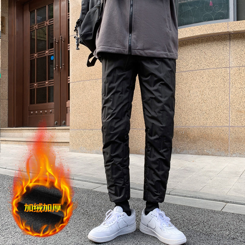 冬季绒羽绒棉裤男大码外穿防寒保暖束脚棉裤305A-KW204-P50,男装棉裤,星座507-2（原305A）
