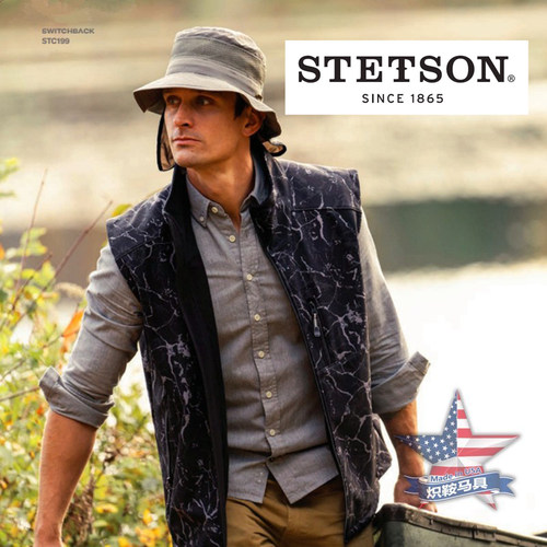 亏本特价STETSON斯泰森速干渔夫帽户外遮阳帽透气钓鱼盆帽遮阳帘