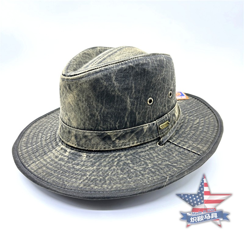 限时特价美国老牌STETSON斯泰森美式复古户外遮阳帽牛仔帽渔夫帽