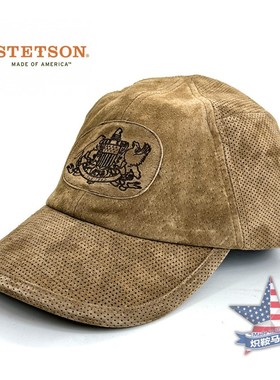 限时特价美国STETSON斯泰森真皮棒球帽 西部牛仔牛仔帽 鸭舌帽