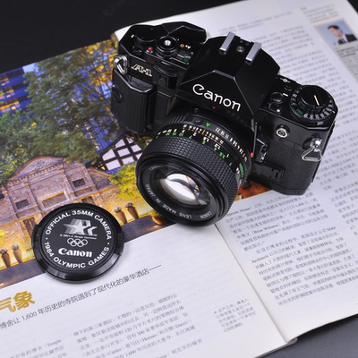 佳能CANON A1 A-1+FD50/1.4大光圈专业胶片单反相机 重曝优于AE-1