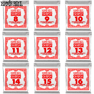 EB美国Ernie Ball 2221 2003民谣木电吉他琴弦009 010 一二三单弦
