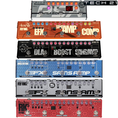 Tech 21 BASS Fly Rig5 RK5 Acoustic音箱模拟木电吉他贝司效果器