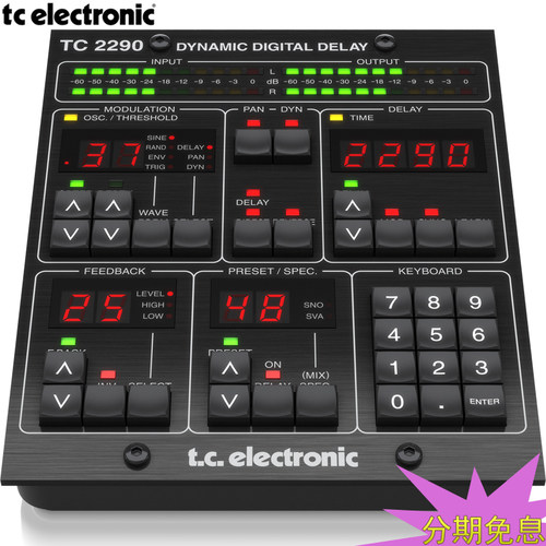 TC ELECTRONIC TC2290-DT合唱镶边调制控制器 数字延迟效果器插件