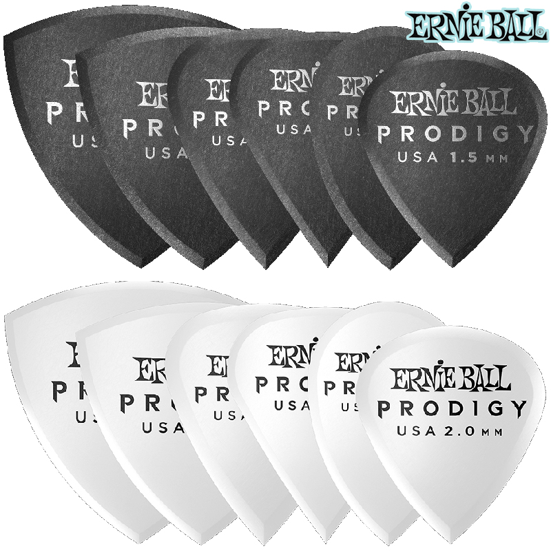 Ernie Ball Prodigy天才EB电木吉他速弹民谣贝司1.5 2.0mm拨片 乐器/吉他/钢琴/配件 拨片/拨片套 原图主图