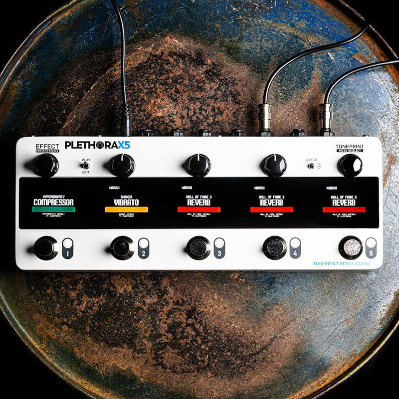 TC Electronic PLETHORA X5电吉他混响延迟合唱蓝牙综合效果器