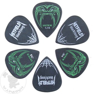 美国Dunlop毒牙METALLICA金属乐队0.73 1.14mm民谣木电吉他拨片