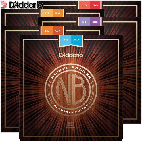D'Addario达达里奥NB1253 NB1152 1356镀镍铜 原声民谣木吉他琴弦
