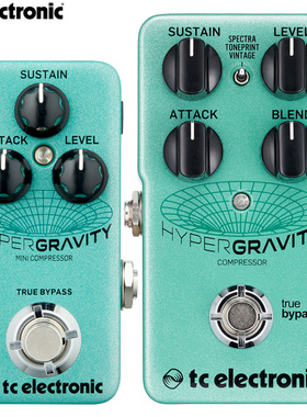 TC Electronic HyperGravity Compressor Mini吉他压缩单块效果器