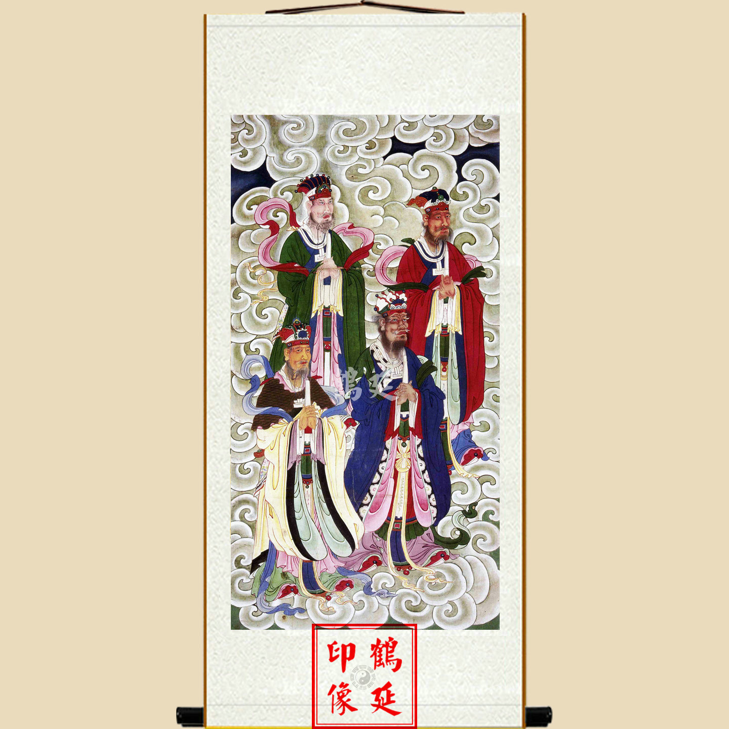 四海龙王画像东海龙王画像南海龙王画像西海龙王画像北海龙王画像