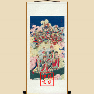 六丁六甲画像六甲神将六丁玉女水陆画六丁六甲挂画