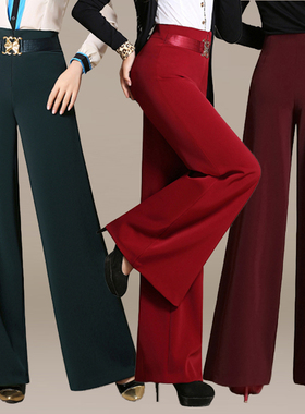 丹宝罗阔腿摩登舞裤子女成人华尔兹拉丁舞长裤交谊舞跳舞服装夏季