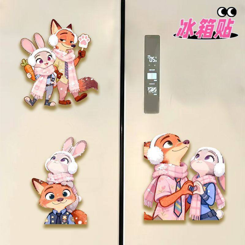 疯狂动物城周边礼物磁吸冰箱贴