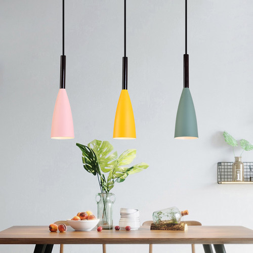 餐厅吊灯网红马卡龙简约卧室吧台