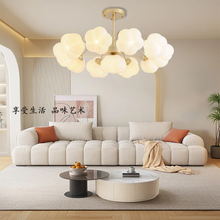 北欧棉花客厅吊灯创意奶油风现代简约大厅主灯轻奢网红南瓜餐厅灯
