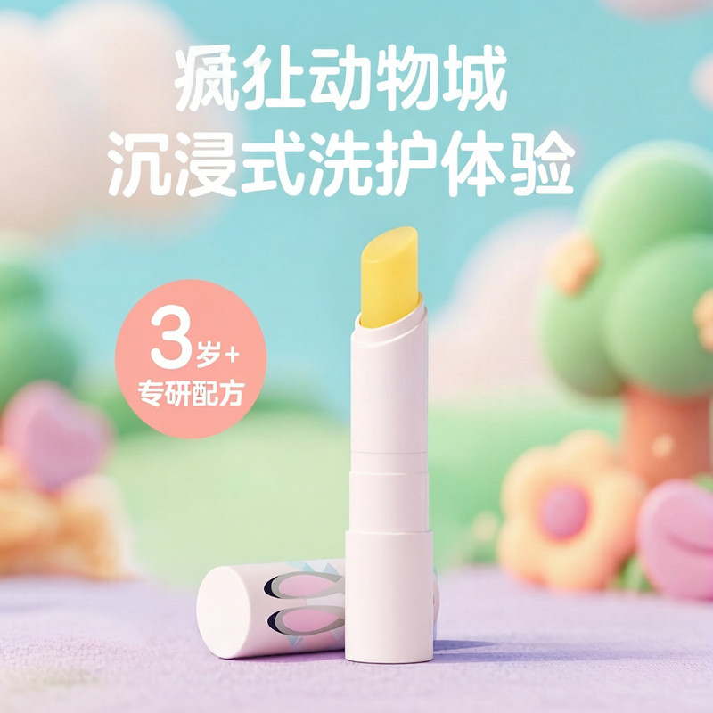 贝亲儿童变色护唇膏3.8g（无香型）适合3-6周岁