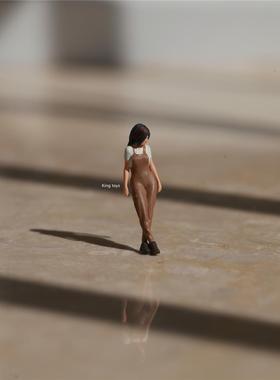 KING TOYS 工装女 1/87 1/64 1/43人偶车模场景搭配 预定