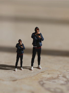 KING TOYS 摄影男 1/87 1/64 1/43人偶车模场景搭配 预定