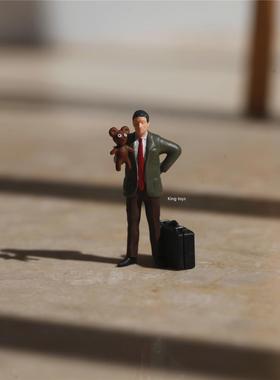 KING TOYS 憨豆先生 1/87 1/64 1/43人偶车模场景搭配 预定