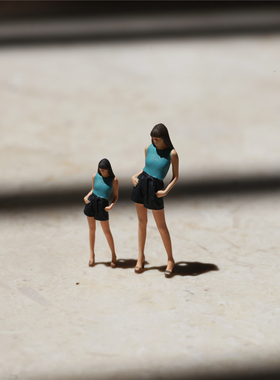 KING TOYS 长发女 1/87 1/64 1/43人偶车模场景搭配 预定