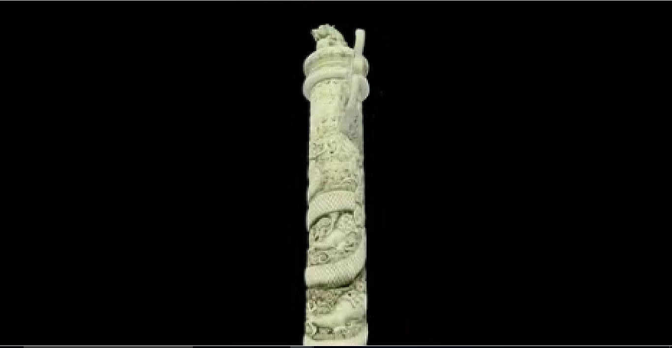 3d红绸缠绕动画的精细望天华表3dmax模型